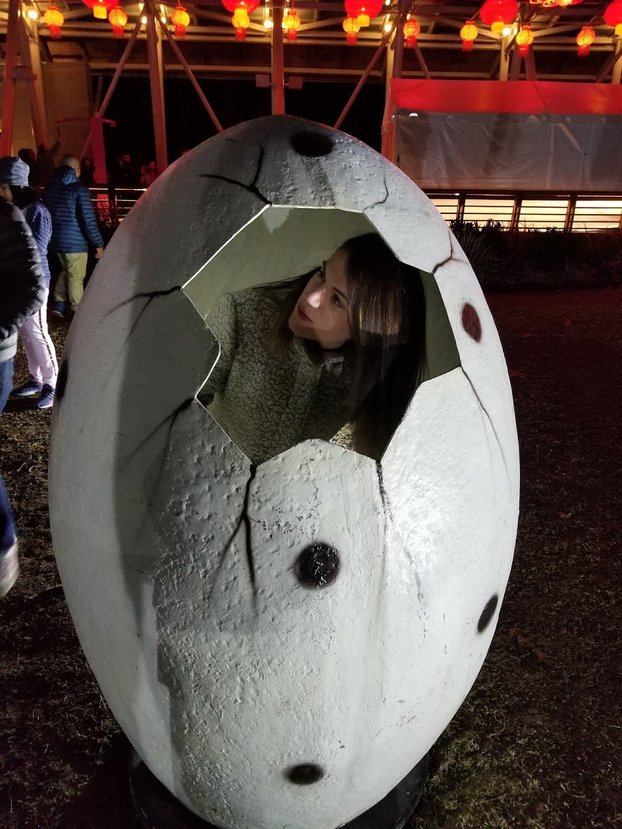 Person in an egg