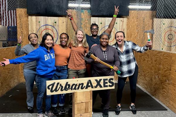 Urban Axes Social Event with 7 people in picture