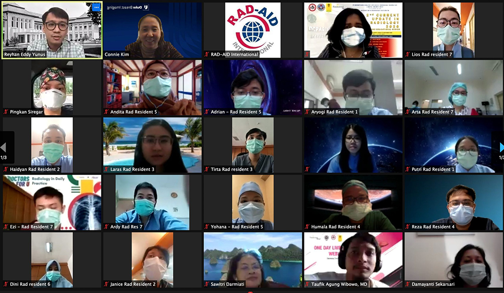 Screenshot of lecture panel to residents in Jakarta, Indonesia