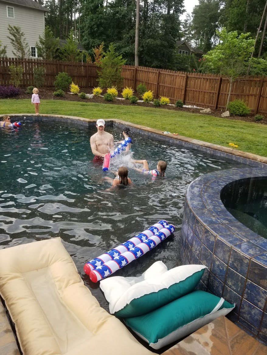 People in a pool