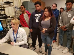 Students in a lab