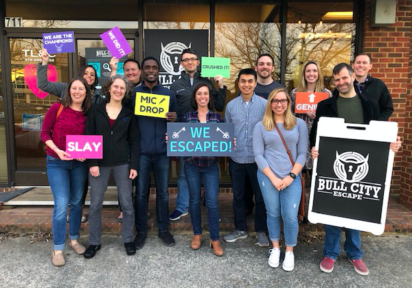 Residents at escape room