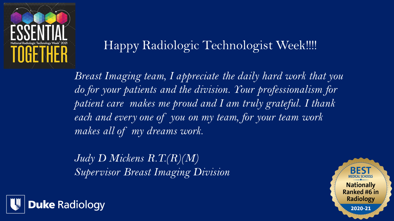 Happy Radiologist Technologist Week quote 1