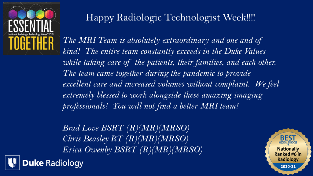 Radiologist Week quote
