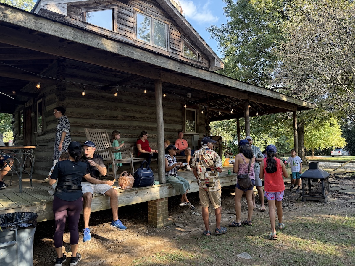 People on a porch
