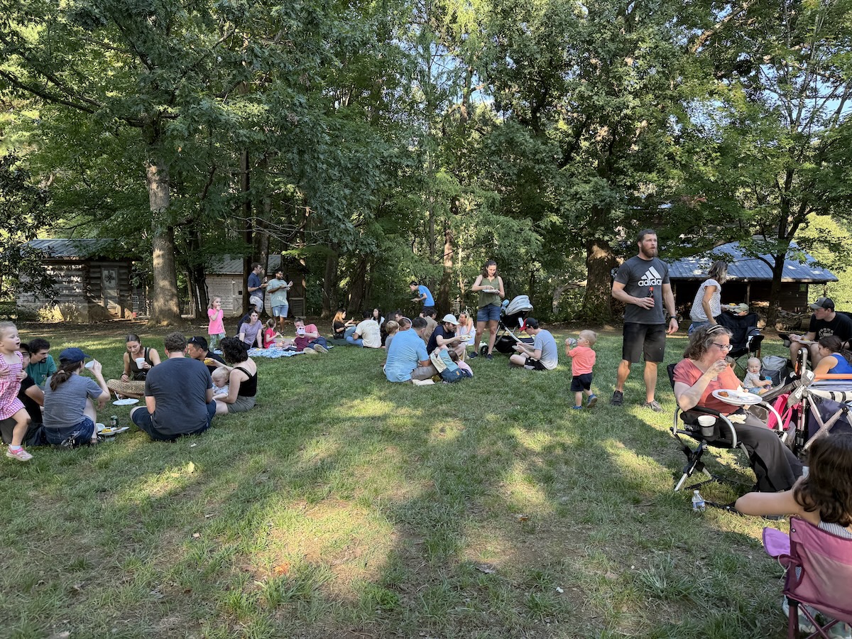 People sitting on grass