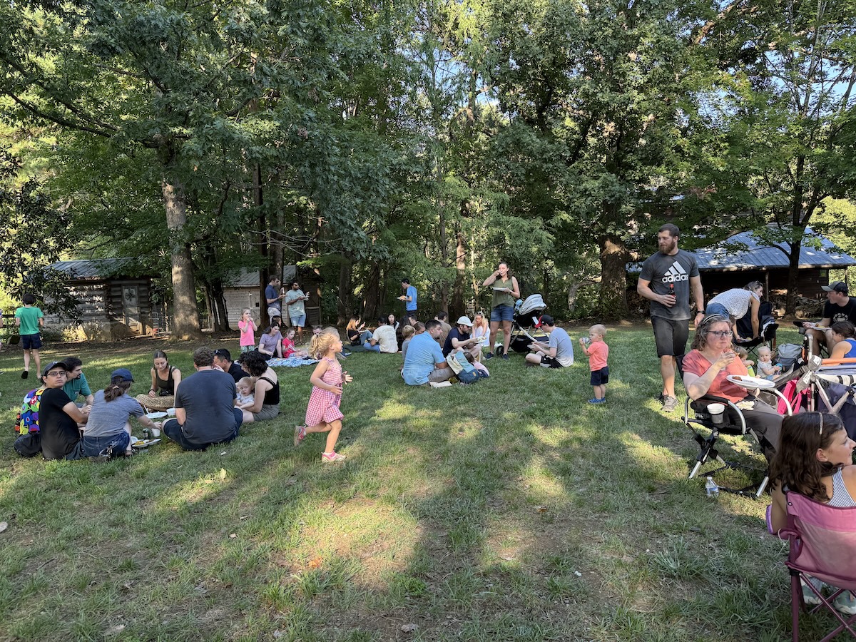 People sitting on grass