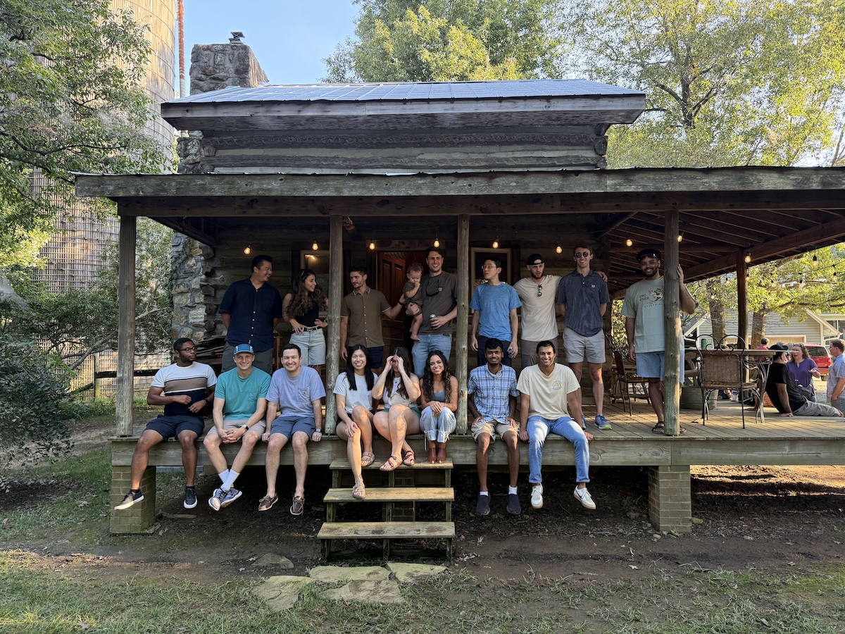 People sitting on a porch