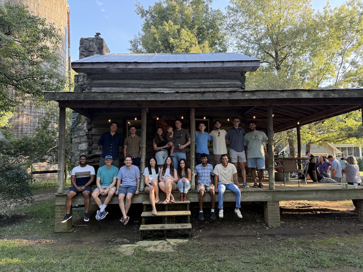 People sitting on a porch