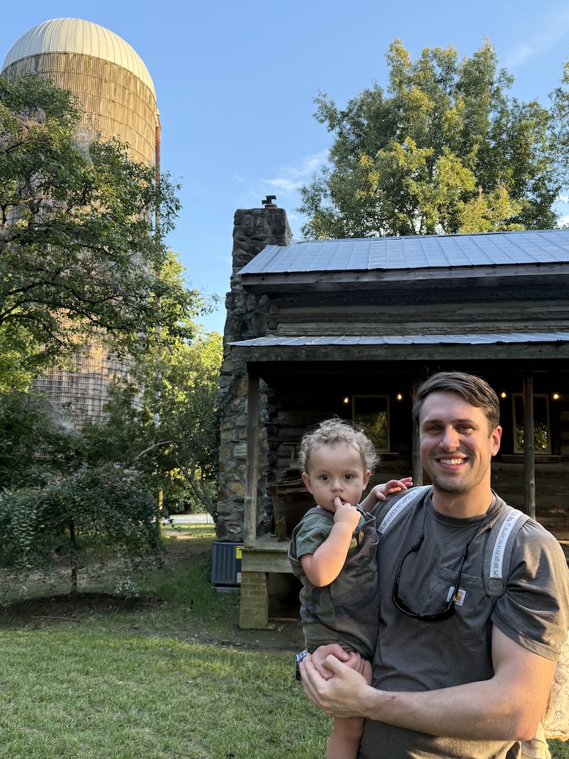 Father with small child