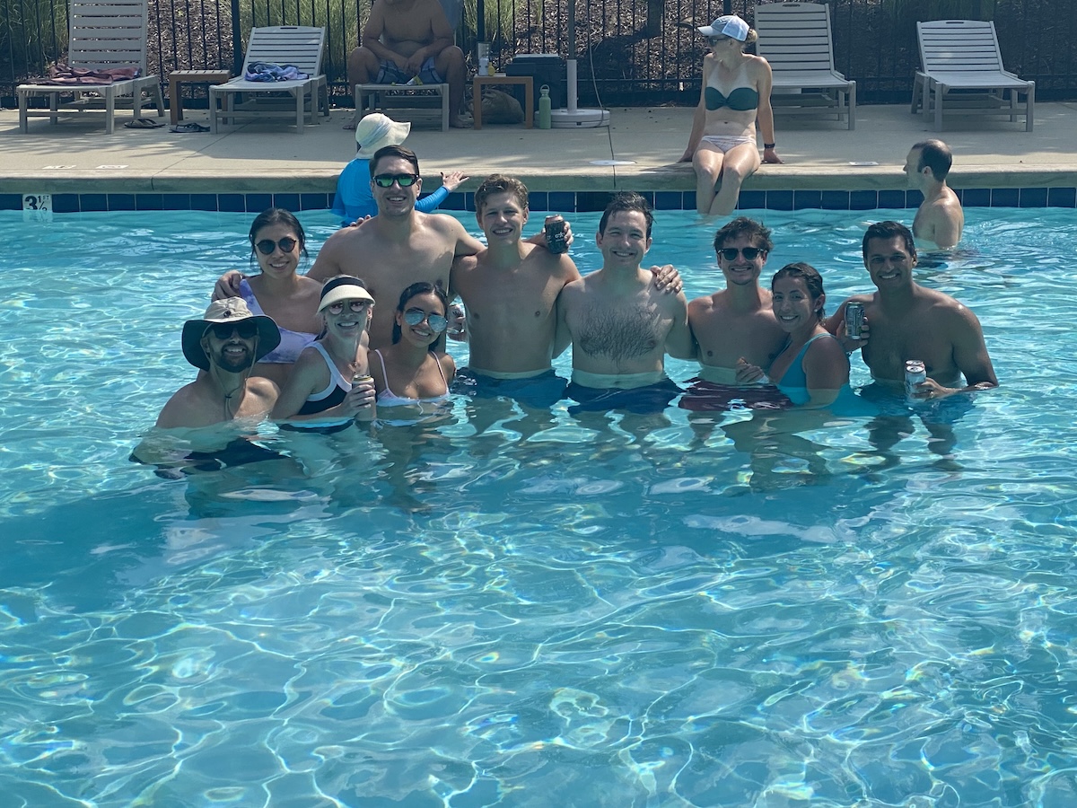 People in a pool