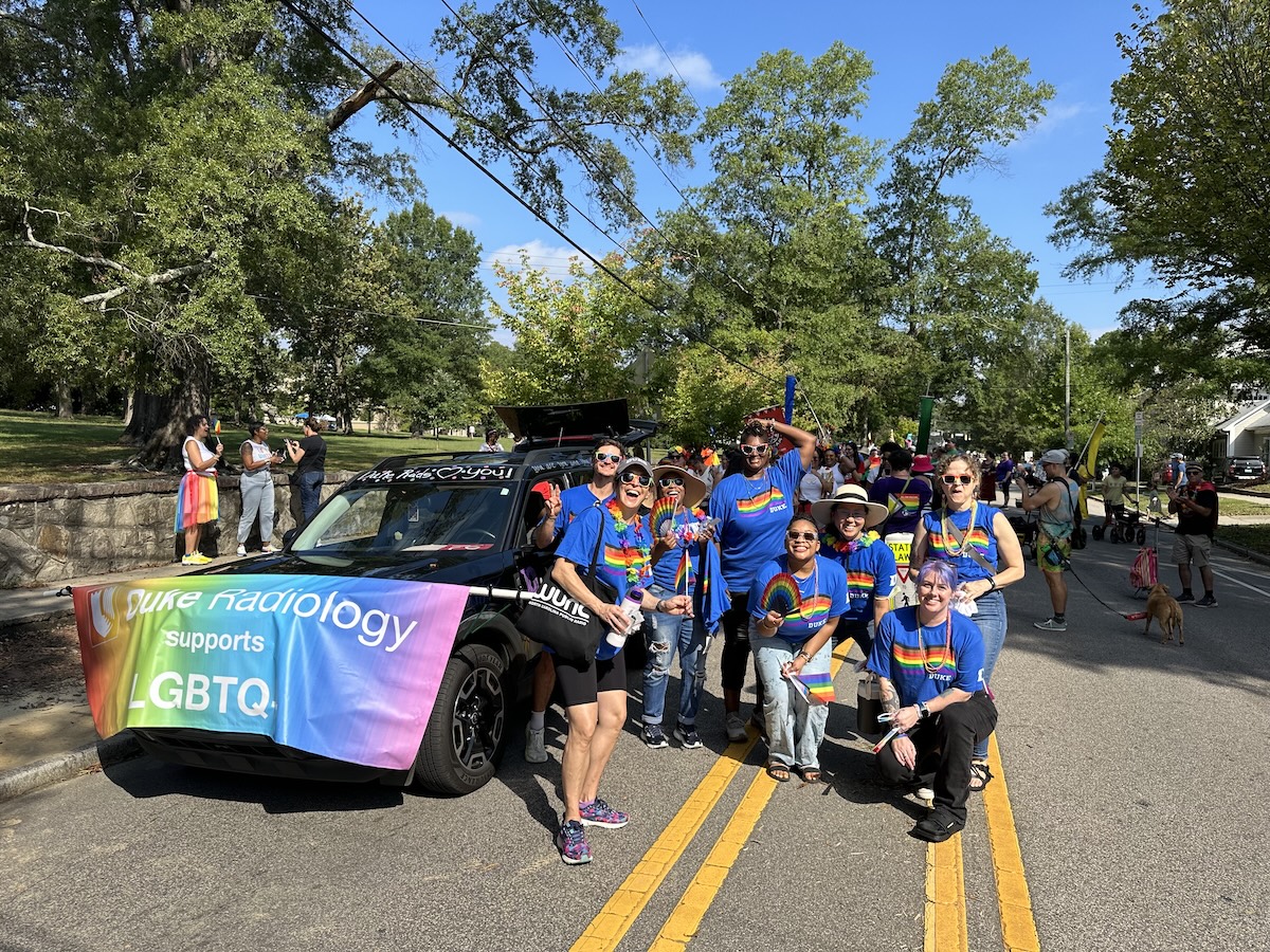 People at pride parade