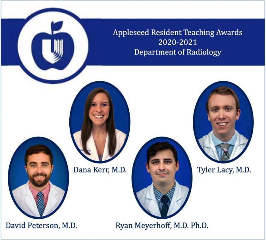 Headshots of four award recipients