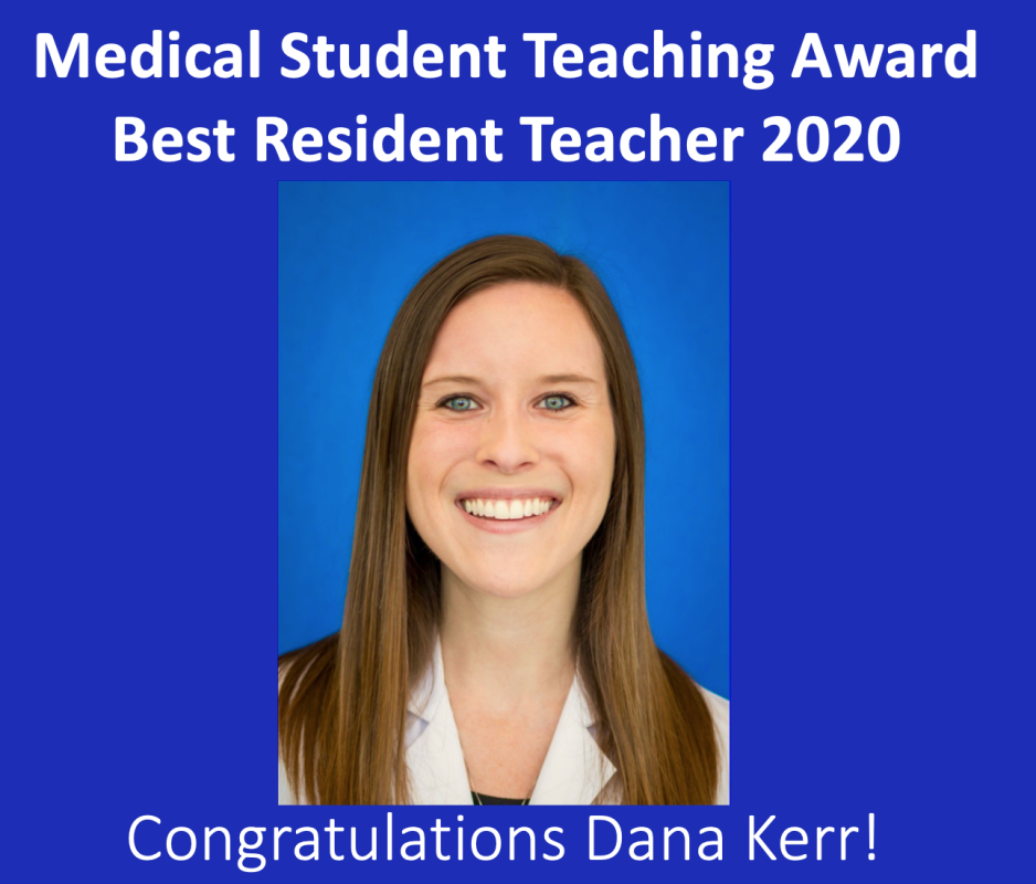 Dana Kerr headshot with congratulations text