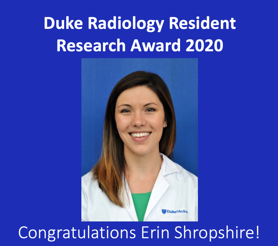 Erin Shropshire headshot with congratulations text