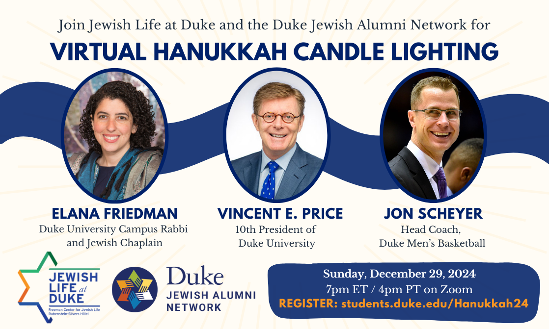 Flyer for Hanukkah Candle lighting
