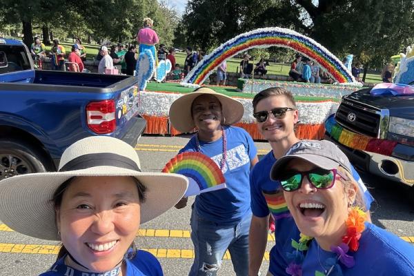 People at a Pride parade