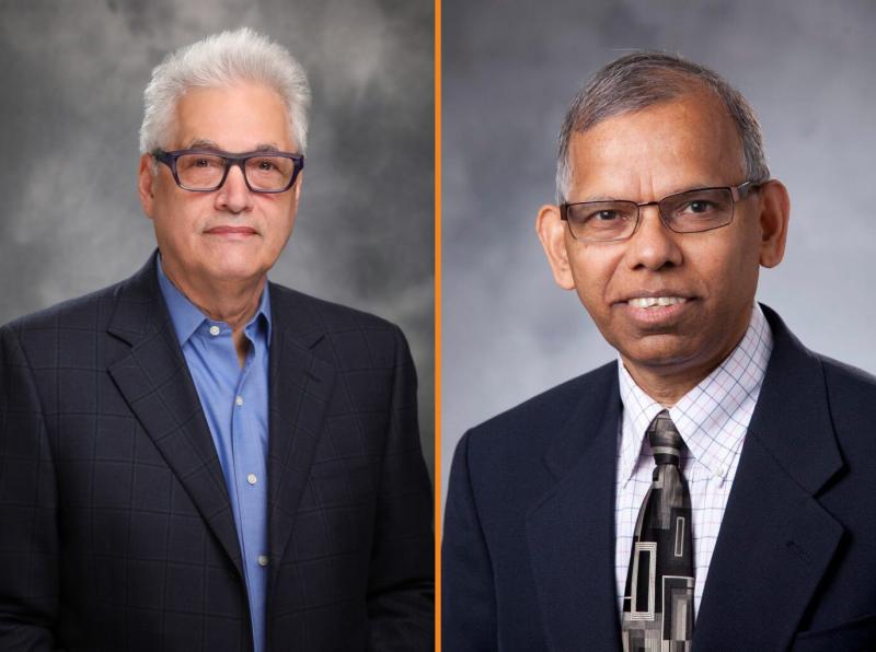 Photos of Michael R. Zalutsky, PH.D. and Ganesan Vaidyanathan, PH.D.