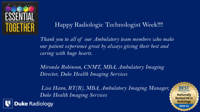 Happy Rad Tech Week-Ambulatory quote