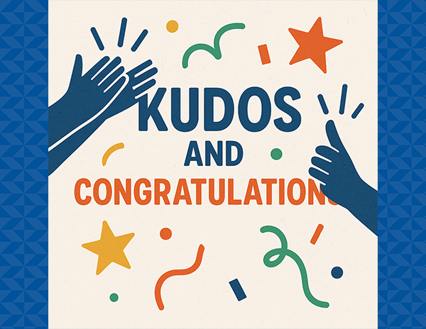Kudos and congratulations 