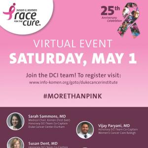 Race for the Cure flyer 