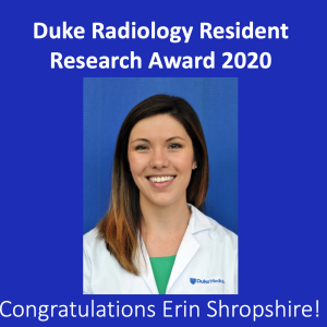 Erin Shropshire headshot with congratulations text