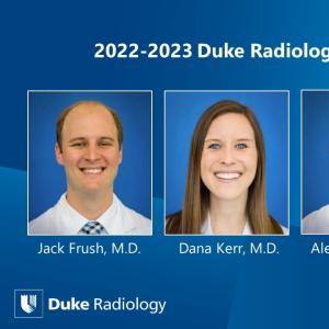 Headshots of the four chief residents